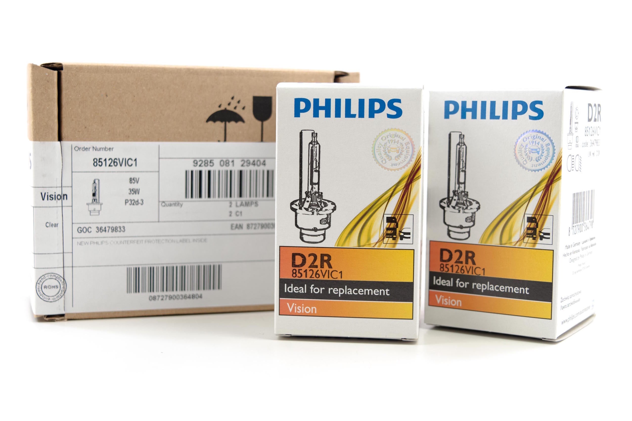 OEM Philips Germany 85126 D2R Xenon HID Headlight Bulb US